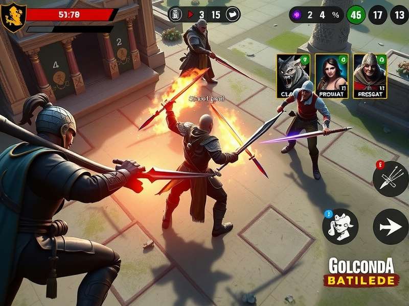 Golconda Powerful Brigade Strategic Battle Golconda Powerful Brigade gameplay screenshot showing strategic battle