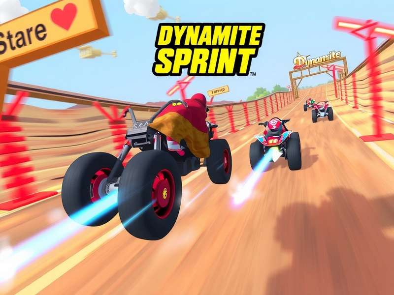 Dynamite Sprint Game Screenshot