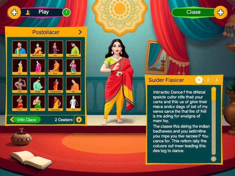Desi Disco Delight character customization screen showing traditional Indian outfits