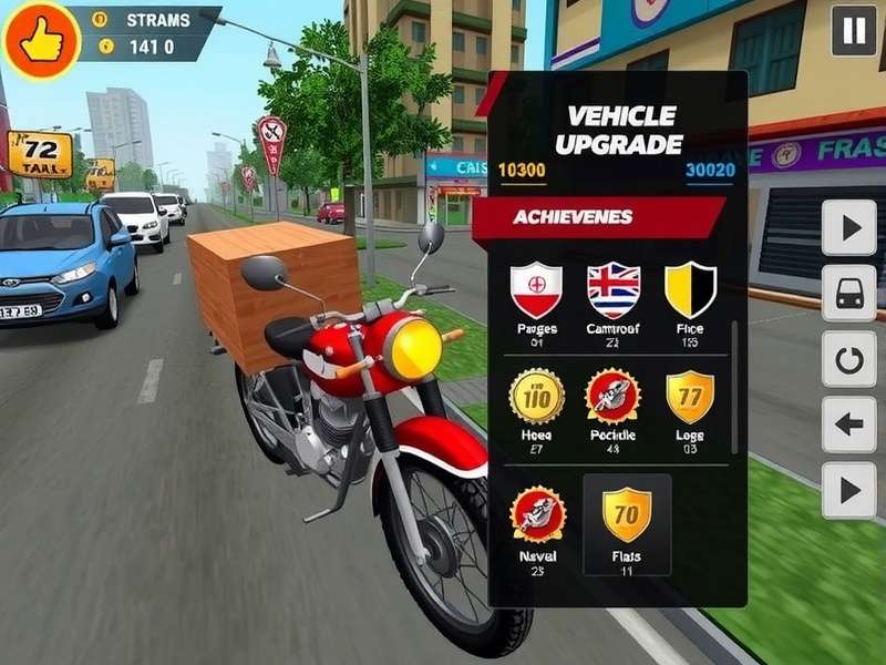 Achievement System in Flash Delivery Flash Delivery achievement system showing various badges and rewards